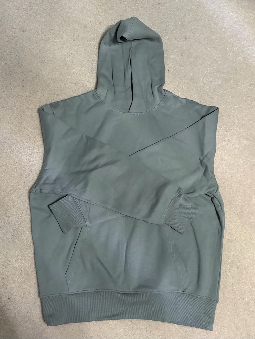 ASOS DESIGN Premium Heavyweight Oversized Hoodie Medium Sage Green